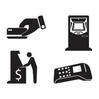 cash machine and card,icon vector illustration design