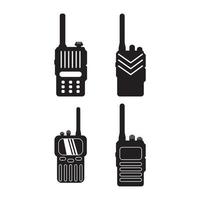 Handheld transceiver icon, vector illustration design template