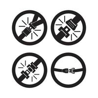 seat belt icon vector illustration symbol design