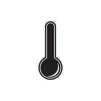 Thermometers icon with different zones. Vector image isolated on white background