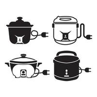 rice cooker icon vector illustration logo template