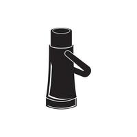 Thermos vector icon illustration design template.