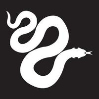 serpiente logo vector icono ilustración en plano diseño