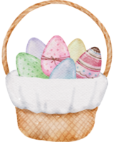cesta huevo Pascua de Resurrección celebracion png