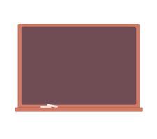 School blackboard with chalk pieces. Classroom, studying, learning concept. vector