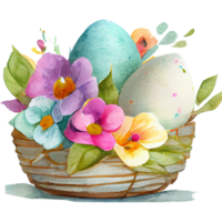 Pascua de Resurrección huevo flores png