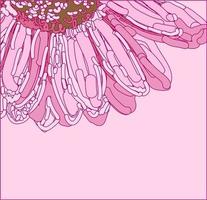 Vector Background pink with flower. Paste the text. Template for invitations, cards and promotions. Spring design.