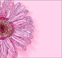 Vector Background pink with flower. Paste the text. Template for invitations, cards and promotions. Spring design.