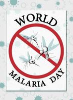 mundo malaria día vector, ilustración de malaria, y el mundo para diseño mundo malaria día.vector bandera y póster diseño. vector