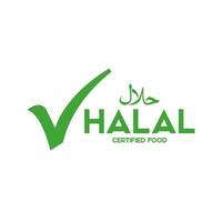 musulmán tradicional halal comida icono vector. insignias, logo, etiqueta, y etiqueta. adecuado para bandera, volantes, comercio marca, embalaje vector