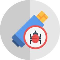 Pendrive Virus Vector Icon Design