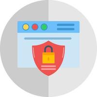 Website Security Vector Icon Design