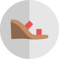 Wedge Heel Vector Icon Design