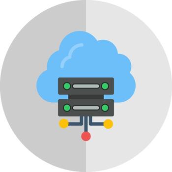 diseño de icono de vector de computación en la nube