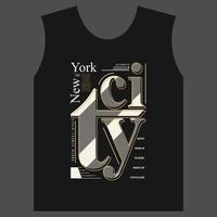 new york city, graphic typography vector, t shirt design, illustration, good for casual style vector