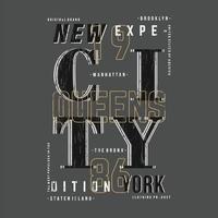 nuevo York ciudad texto marco gráfico tipografía vector t camisa diseño