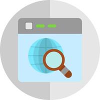 Website Search Vector Icon Design