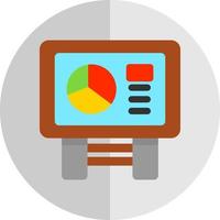 Statistics Presentation Vector Icon Design