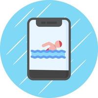 Swimming Vector Icon Design