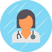 diseño de icono de vector de doctora