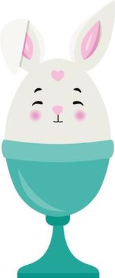Easter bunny on egg holder