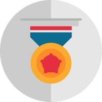 Gold Medal Vector Icon Design