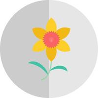 Daffodil Vector Icon Design