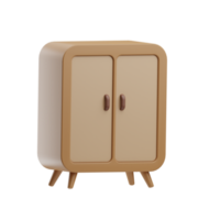 hogar mueble guardarropa ilustración 3d png