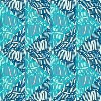 Aztec mosaic tile. Abstract tribal seamless background pattern. vector