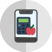 Calorie Calculator Vector Icon Design