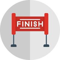 Finish Line Vector Icon Design