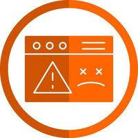 Website Dead Vector Icon Design
