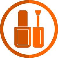 diseño de icono de vector de esmalte de uñas