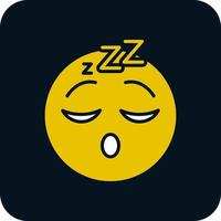 Sleeping Face Vector Icon Design