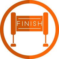 Finish Line Vector Icon Design