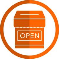 Shop Open Vector Icon Design