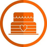 Wedding Cake Vector Icon Design