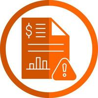 Stock Market Report Vector Icon Design