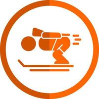 Biathlon Vector Icon Design