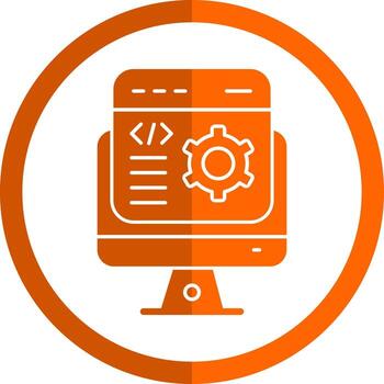 diseño de icono de vector de desarrollador de software
