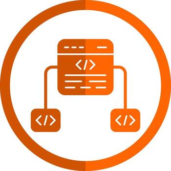 diseño de icono de vector de marco de código