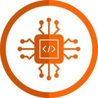 Code Processor Vector Icon Design