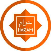 diseño de icono de vector haram