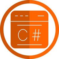 C Sharp Vector Icon Design