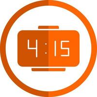 Digital Clock Vector Icon Design