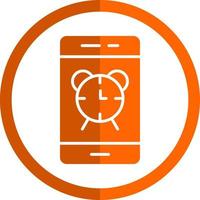 Smartphone Alarm Vector Icon Design