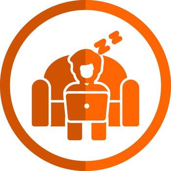 Lazy Work Vector Icon Design