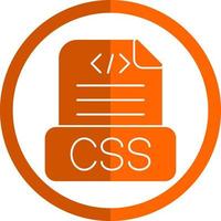 diseño de icono de vector de archivo css