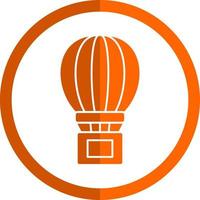 Air Balloon Delivery Vector Icon Design