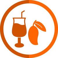 Mango Juice Vector Icon Design